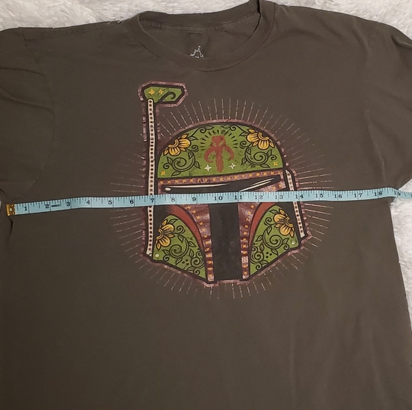 Star Wars Disney BOBA FETT TShirt - Mandalorian Disneyland Medium Green Mexican - Picture 7 of 7